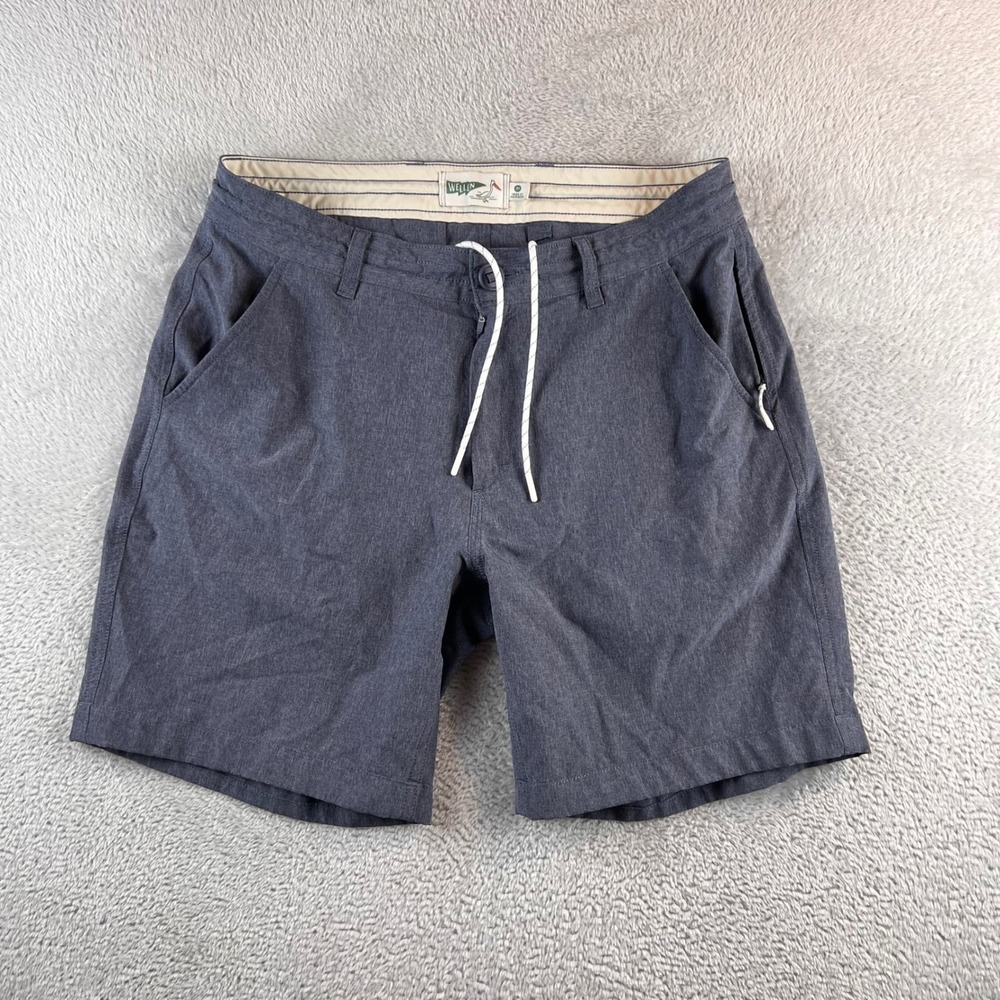 Wellen Mens Hybrid Cruiser Shorts Size 31 Gray Heathered Stretch Quick Dry Swim